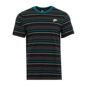 NIKE Mens Regular fit Short Sleeve T-Shirt Shirt XL Black Striped