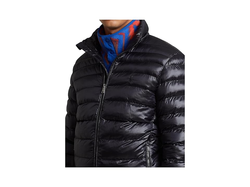 Polo Ralph Lauren Men's Packable Water-Repellent Jacket Large Polo Black Glossy