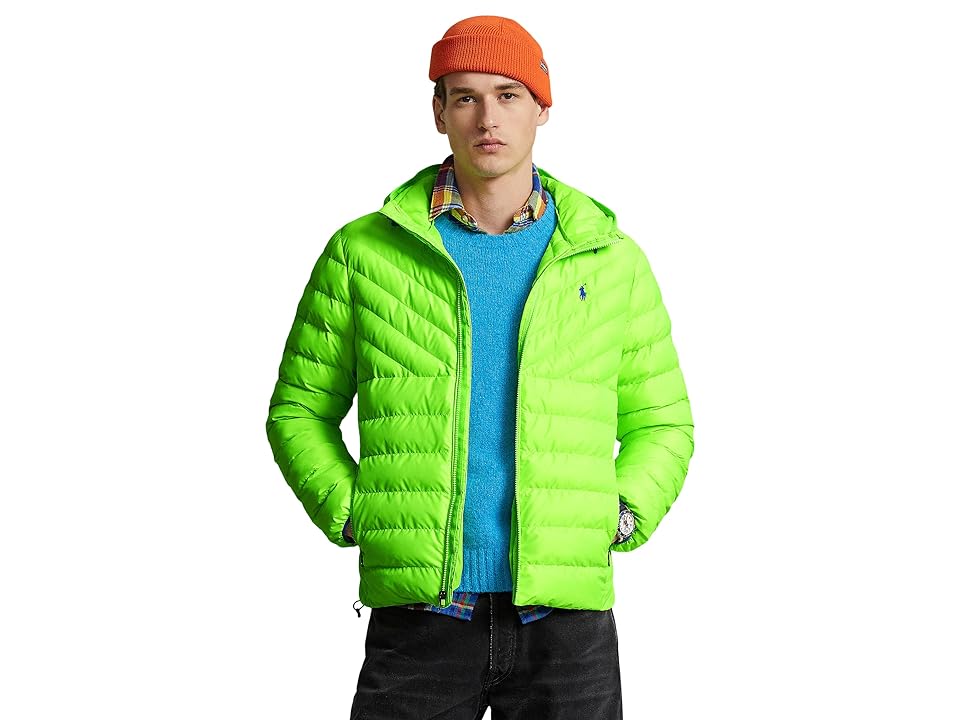 Polo Ralph Lauren Mens Packable Puffer Jacket Coat XL Green Solid