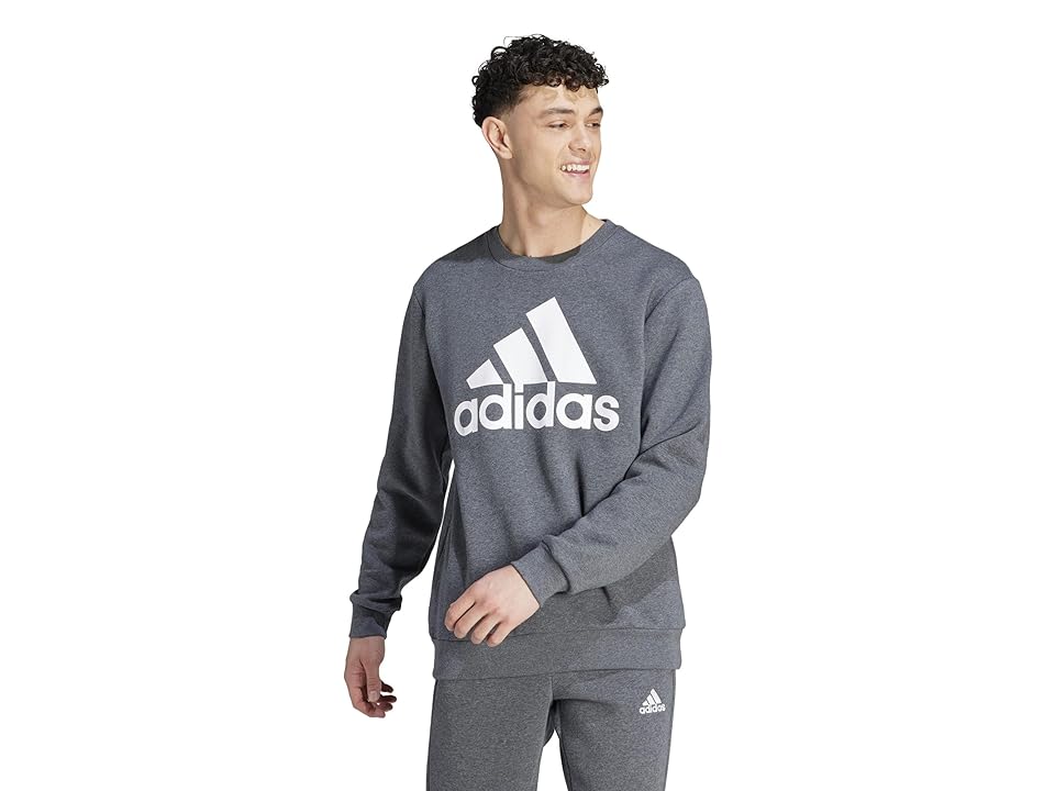 Adidas Men Loose fit Hoodie Sweatshirt XXL Grey Solid