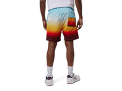 Psycho Bunny Mens Guy Swim Trunks Large Cool Blue Orange White