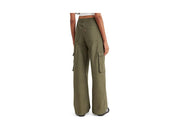 Levis Womens Baggy Cargo Pants Size 29 x 30 Army Green