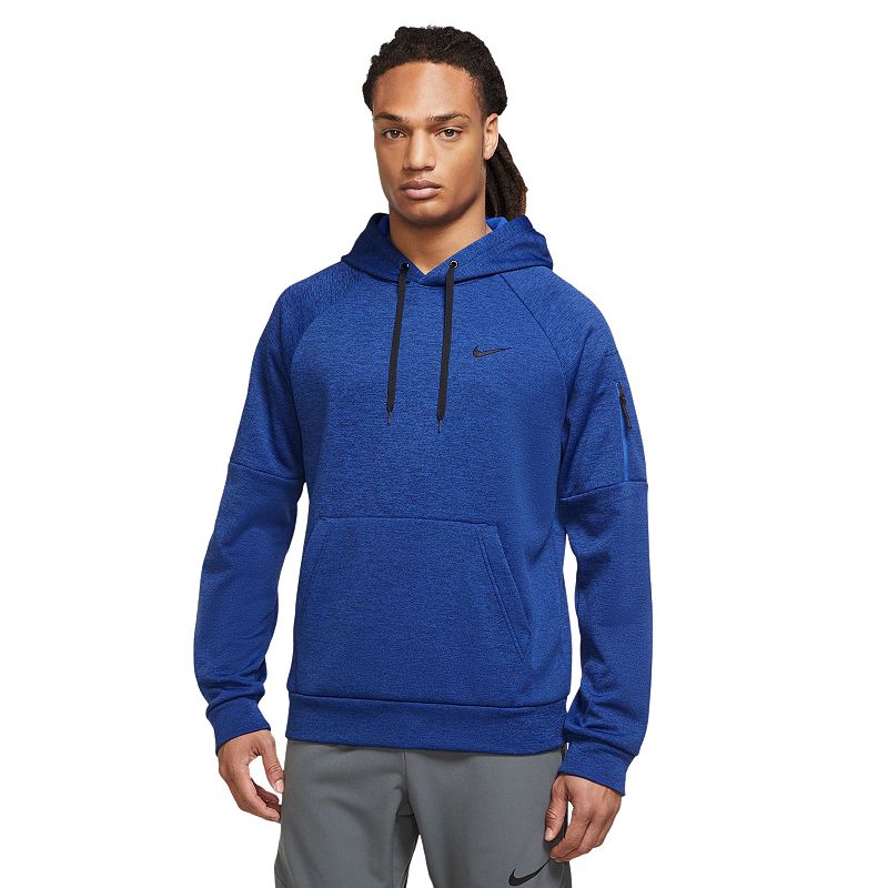 Nike Mens Regular fit Long Sleeve Hoodie Sweatshirt XXL Navy Blue Solid