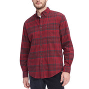 Tommy Hilfiger Men's Big Tall Wastley Button Up Shirt 4XL Red