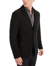 Kenneth Cole Men's Textured Triple Patch Pocket Sport Coat Blazer Black XL