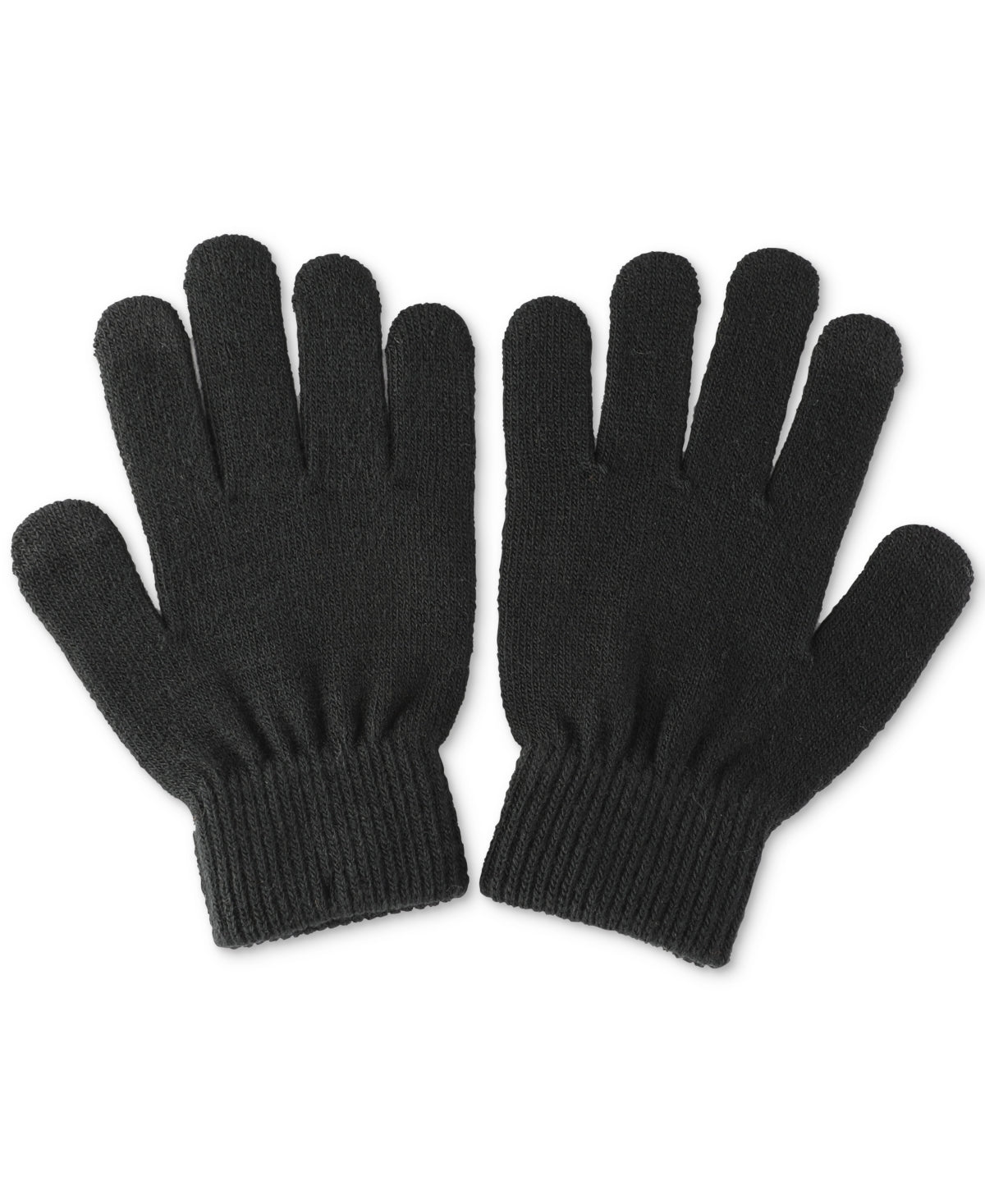 Club Room Mens Knit Gloves Apparelgloves One Size Black