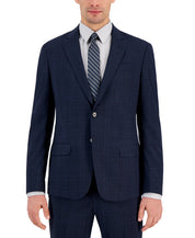 AX Armani Exchange Men Slim Fit fit Sport Coat Blazer 40 S Blue Plaid