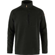 Fjallraven Mens Ovik Half Zip Pullover Fleece Jacket Black Large