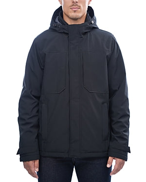 Rainforest Mens Chinook Hooded Soft Shell Jacket Coat XXL 2XL Black