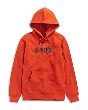G Star Raw Mens Dotted Pullover Hoodie Sweatshirt Rooibos Tea Orange XL