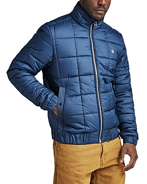 G-star Raw Mens Meefic Quilted Jacket Small Luna Blue