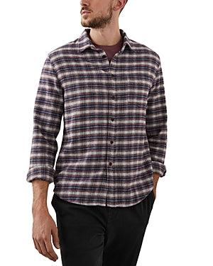 Rails Mens Forrest Flannel Relaxed Fit Button Down Shirt Dusk Berry Medium