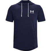 Under Armour Men Regular fit Short Sleeve T-Shirt Shirt Large Blue Solid Hooded