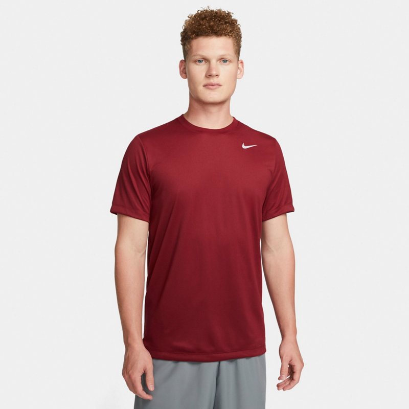 Nike Men's Dri Fit Legend Fitness Crewneck T Shirt Red  XL