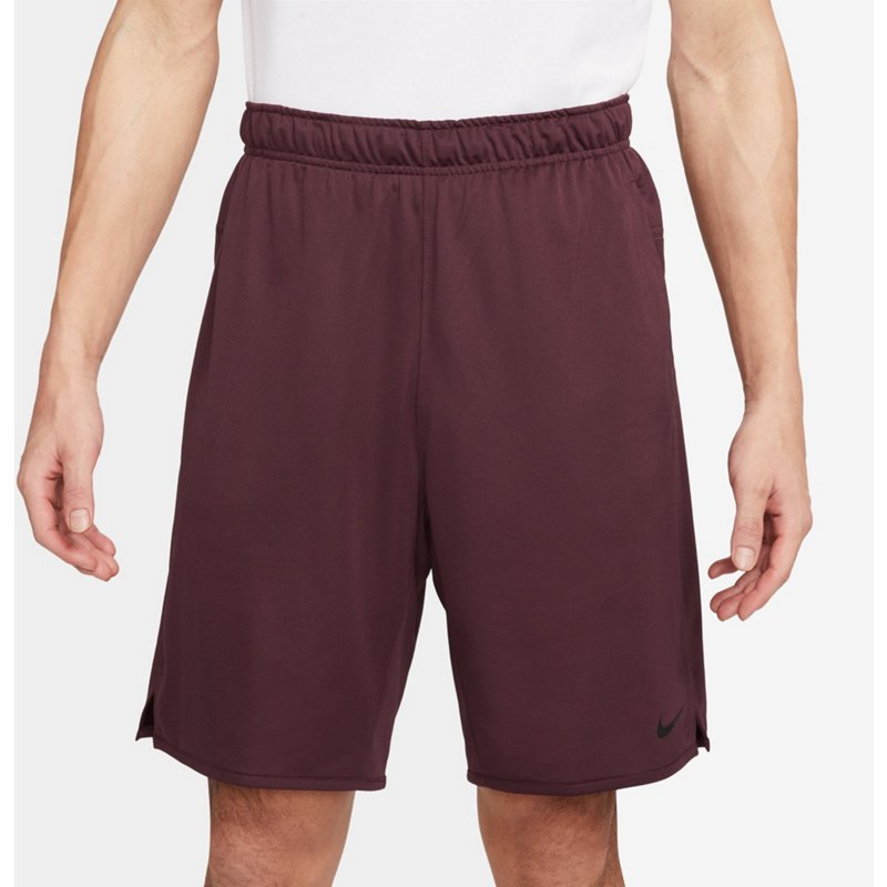 Nike Mens Regular fit Athletic Shorts XXL Red Solid Moisture Wicking