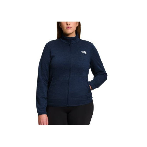 The North Face Women Full Zip Coat 2X Blue Lightweight Solid