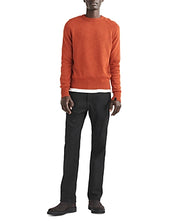 Rag & Bone Mens Harlow Donegal Crewneck Sweater XL Rust Red