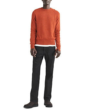 Rag & Bone Mens Harlow Donegal Crewneck Sweater XL Rust Red