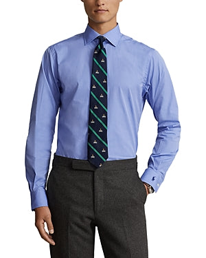 Polo Ralph Lauren Mens Cotton Custom Fit Button Down Shirt Blue Large 16.5