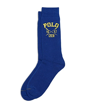 Polo Ralph Lauren Mens Crew Socks One Size Blue