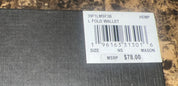 Michael Kors Mens MK Vanilla Signature Leather L-Shaped Flat Wallet Mason