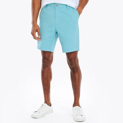 Nautica Mens Classic fit Casual Deck Shorts 40 Blue Solid