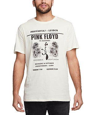 Chaser Mens Pink Floyd Short Sleeve Graphic Crewneck T Shirt Almond XL