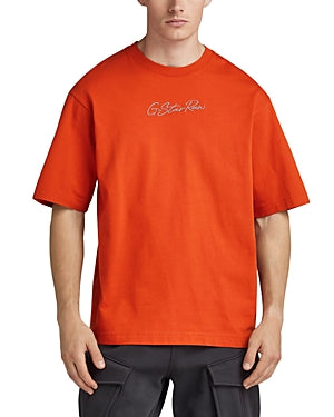G Star Raw Mens Autograph Boxy T Shirt Medium Red