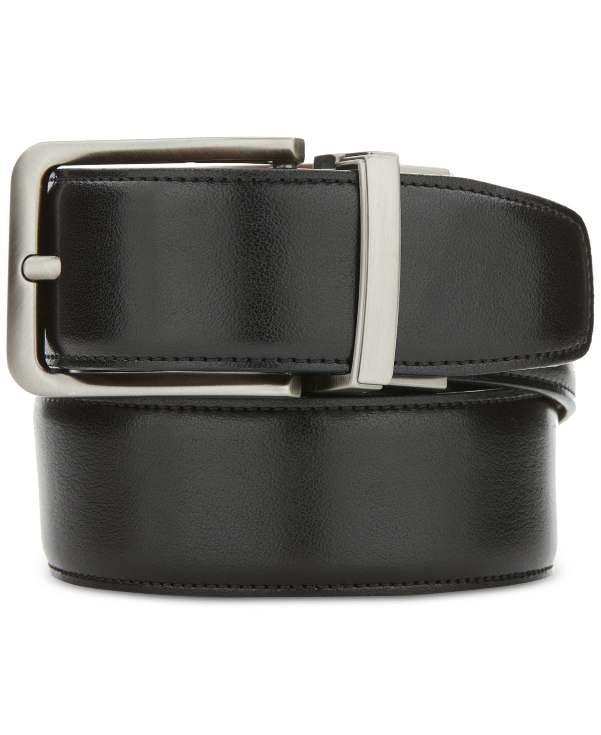 Perry Ellis Portfolio Mens Regular fit Basic Belt Apparelbelt Large 38-40 Black