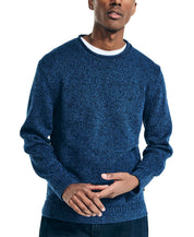 Nautica Mens Rolled Crewneck Sweater Union Blue Medium