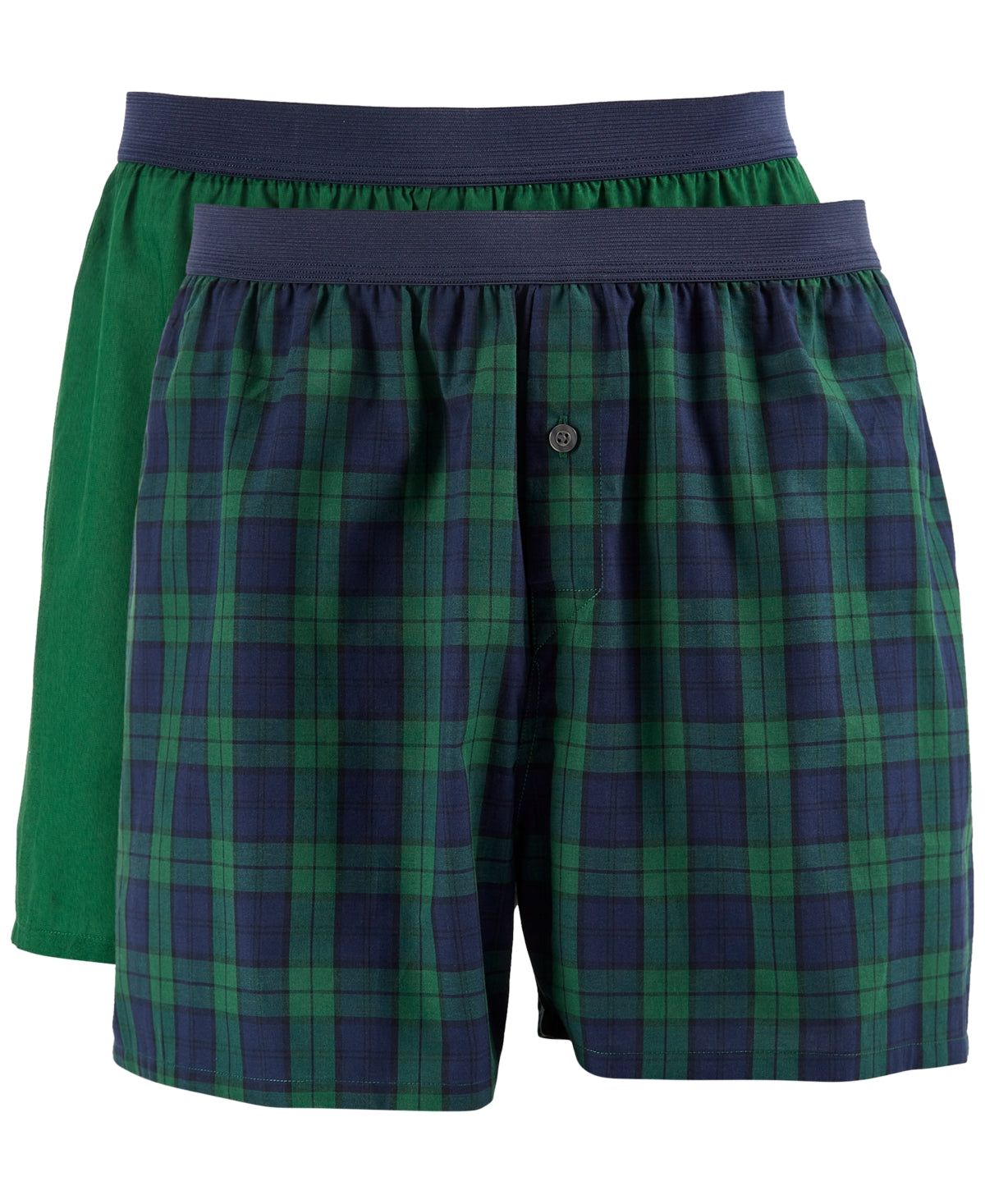 Club Room Mens 2 Pack Regular fit Boxer Shorts Underwear Medium Green