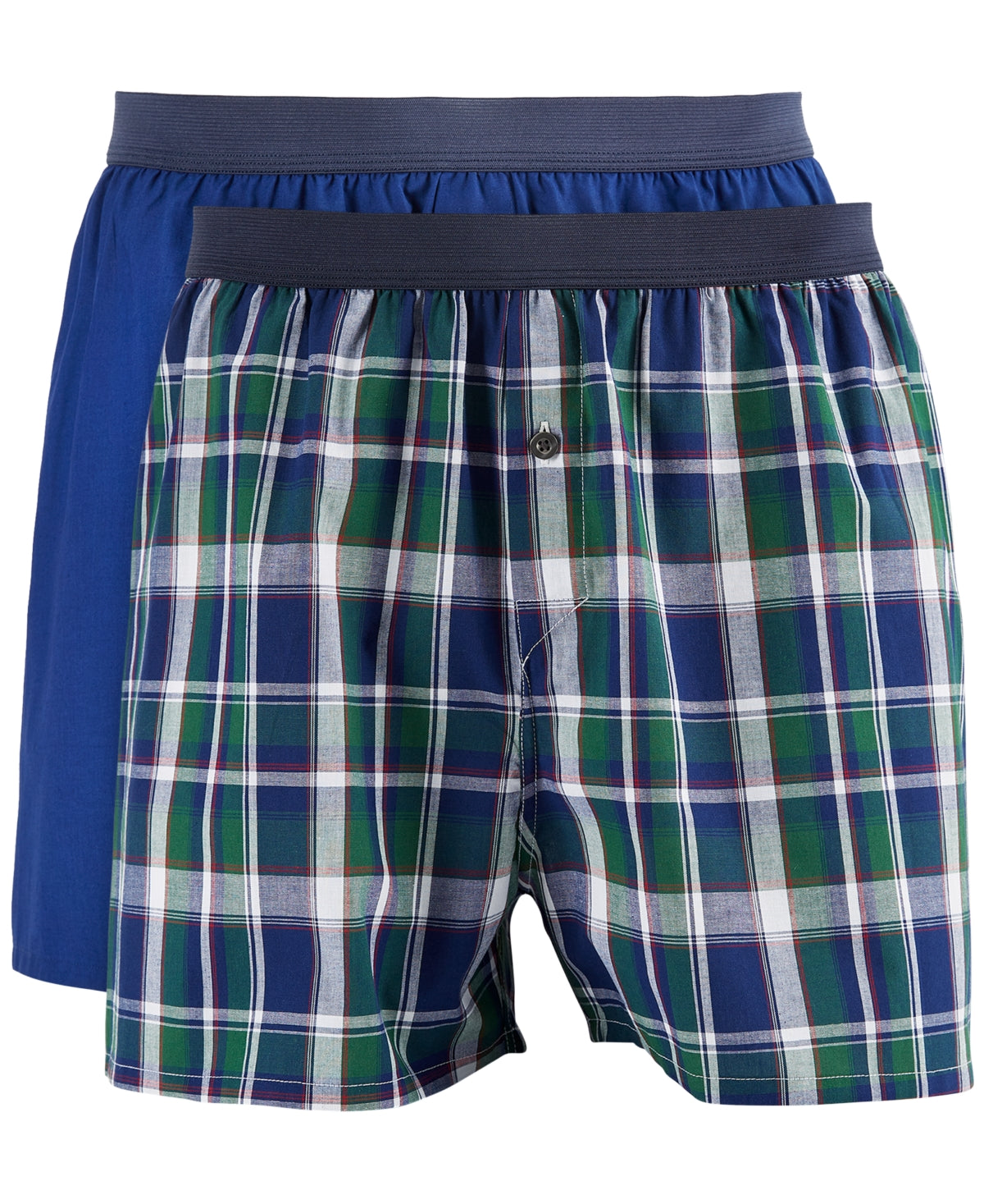 Club Room Mens 2 Pack Regular fit Boxer Shorts Underwear XL Blue
