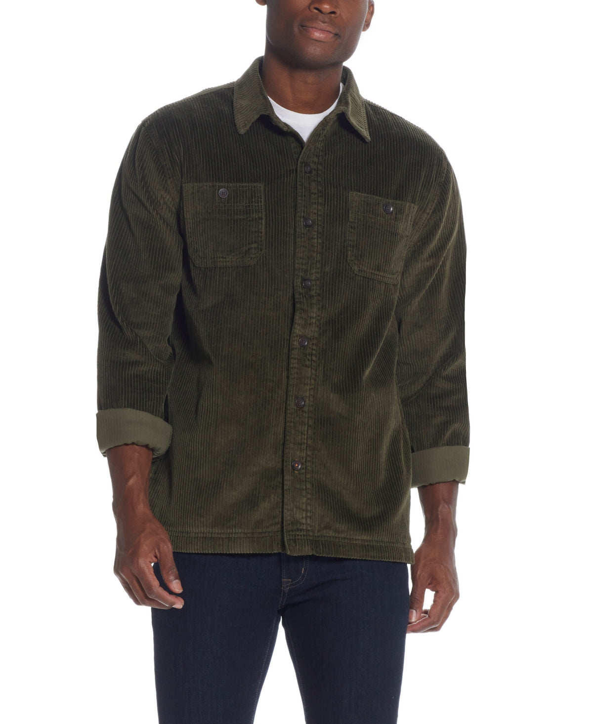 Weatherproof Vintage Mens Shirt Jacket Coat Shacket Wid Loden Green Small