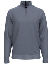 Tommy Hilfiger Men's Quarter Zip Sweater Captains Blue 5XL