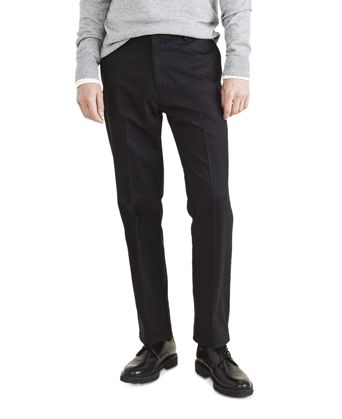 Dockers Mens Classic fit Casual Pants 34 / 38 Black Solid