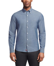 Tommy Hilfiger Mens Regular fit Dress Shirt XXL 18-18.5 34-35 Blue