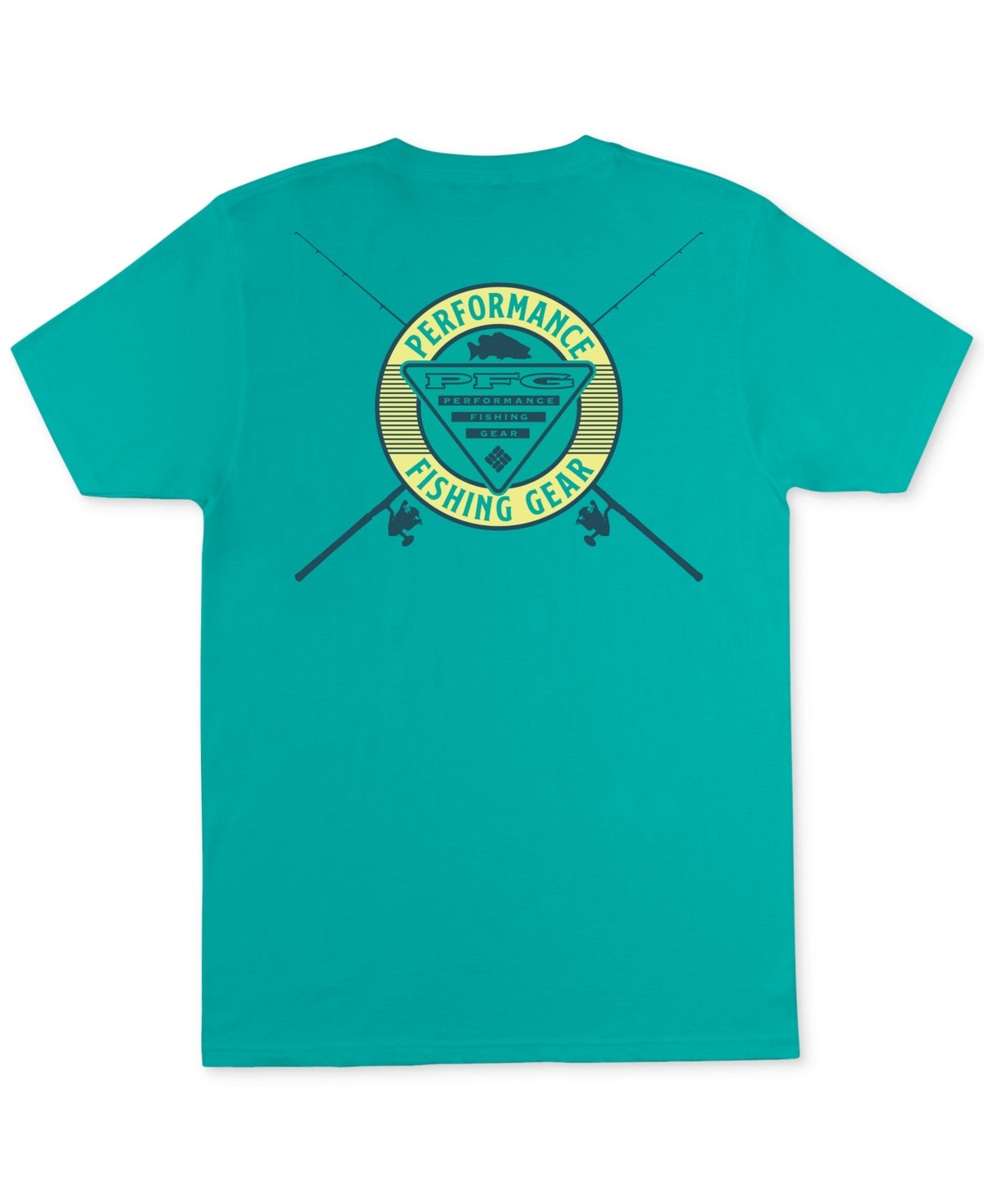Columbia Mens Columbia Oro Graphic T Shirt Bright Aqua Medium