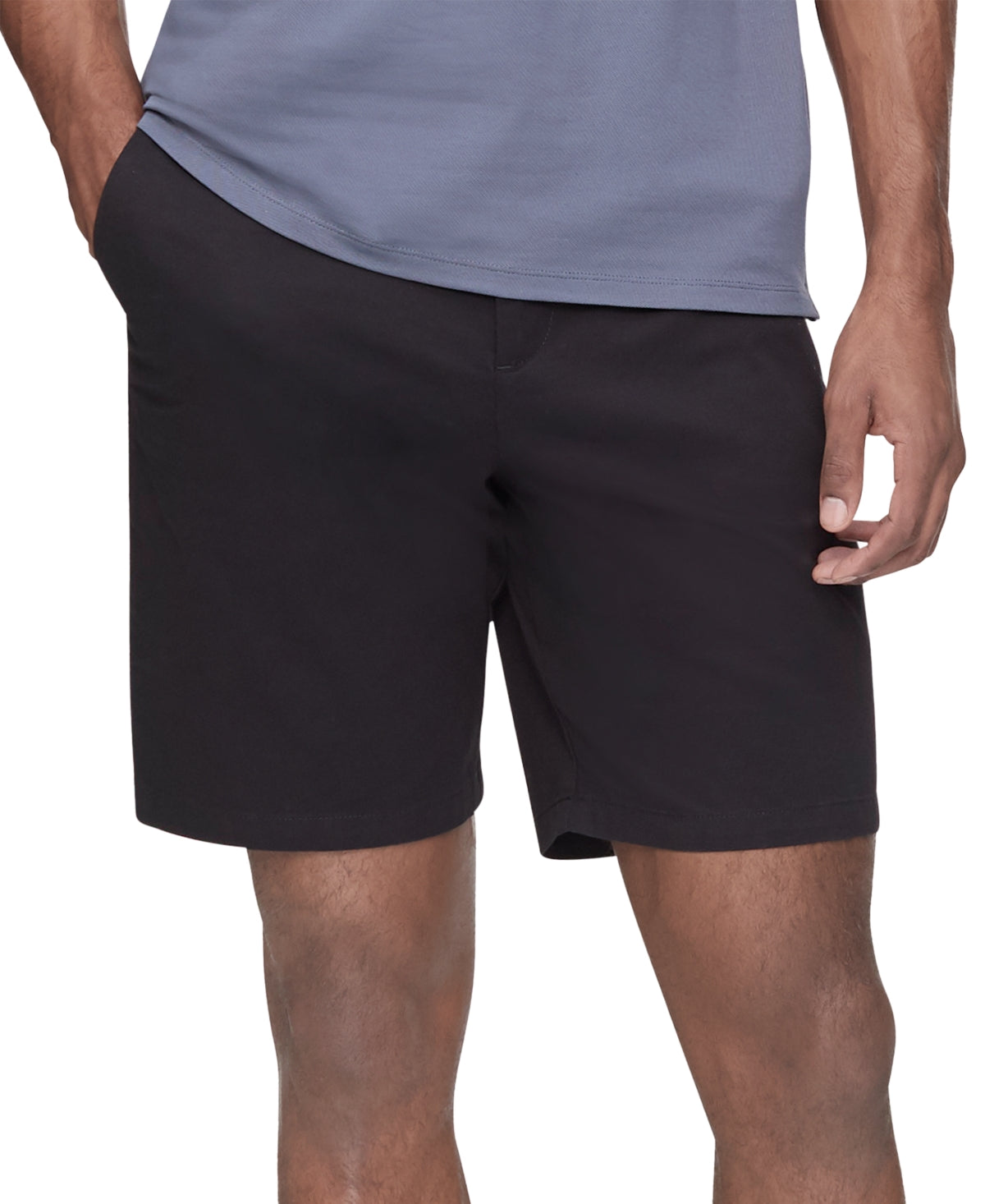 Calvin Klein Mens Infinite Fl Black Beauty Chino Shorts Size 32