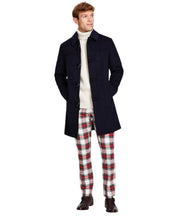 Tommy Hilfiger Menss Modern fit Overcoat Coat 36 S Blue Solid