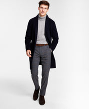 Tommy Hilfiger Mens Regular fit Overcoat Coat 42 R Blue Plaid Wool
