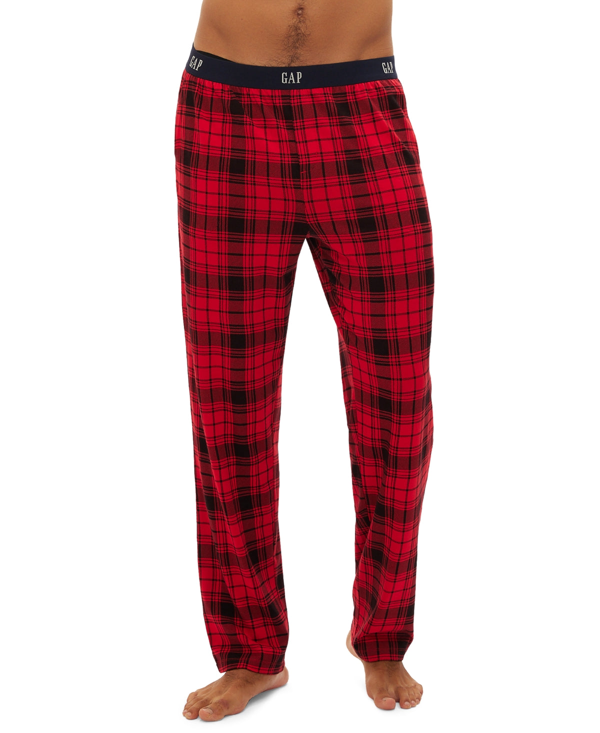 Gap Mens 2 Pack Regular fit Straight Leg Pants Pajamas Large Red