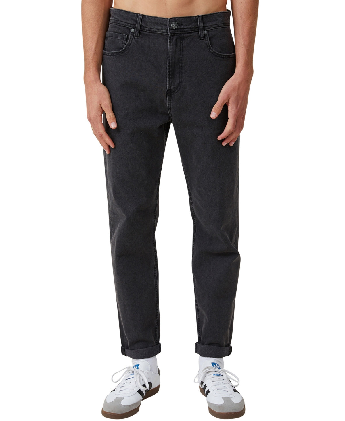 Cotton On Mens Relaxed fit Denim Jeans 30 / 30 Black Solid