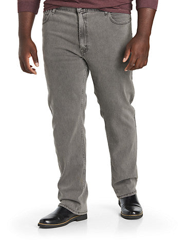 Levi's 559 Relaxed fit Straight leg Jeans Thrifted Grey  Big & Tall Gray 58 X 30