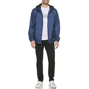 Calvin Klein Men's Polar Fleece Lined Windbreaker Navy Blue Small