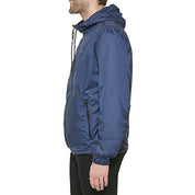 Calvin Klein Men's Polar Fleece Lined Windbreaker Navy Blue Small