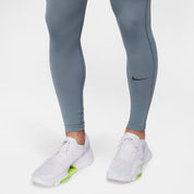 Nike Mens Pro Warm Slim Fit Dri Fit Tights Pants Smoke Grey Black Large