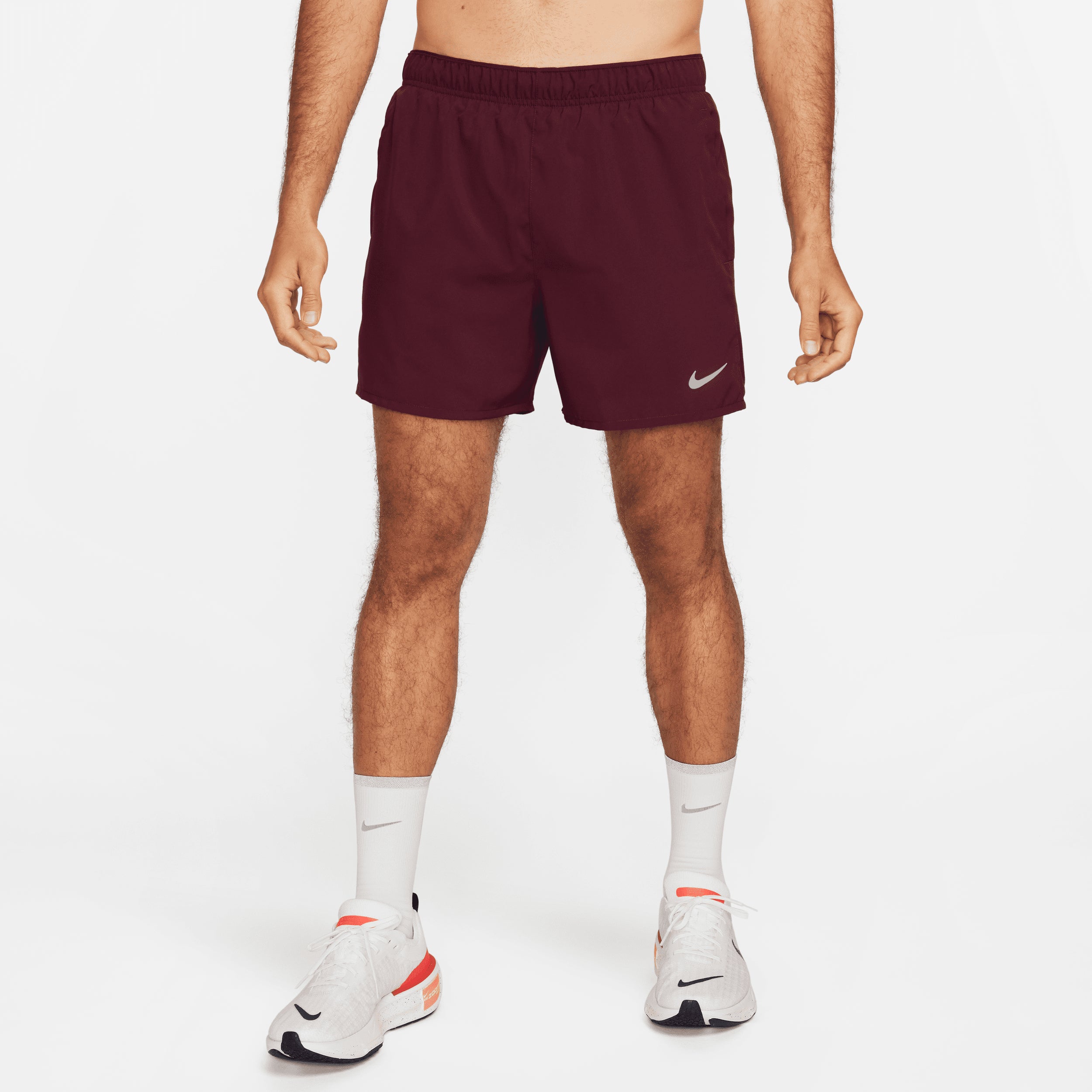 Nike Challenger Men's Dri-Fit Brief-Lined Running Shorts Night Maroon Large
