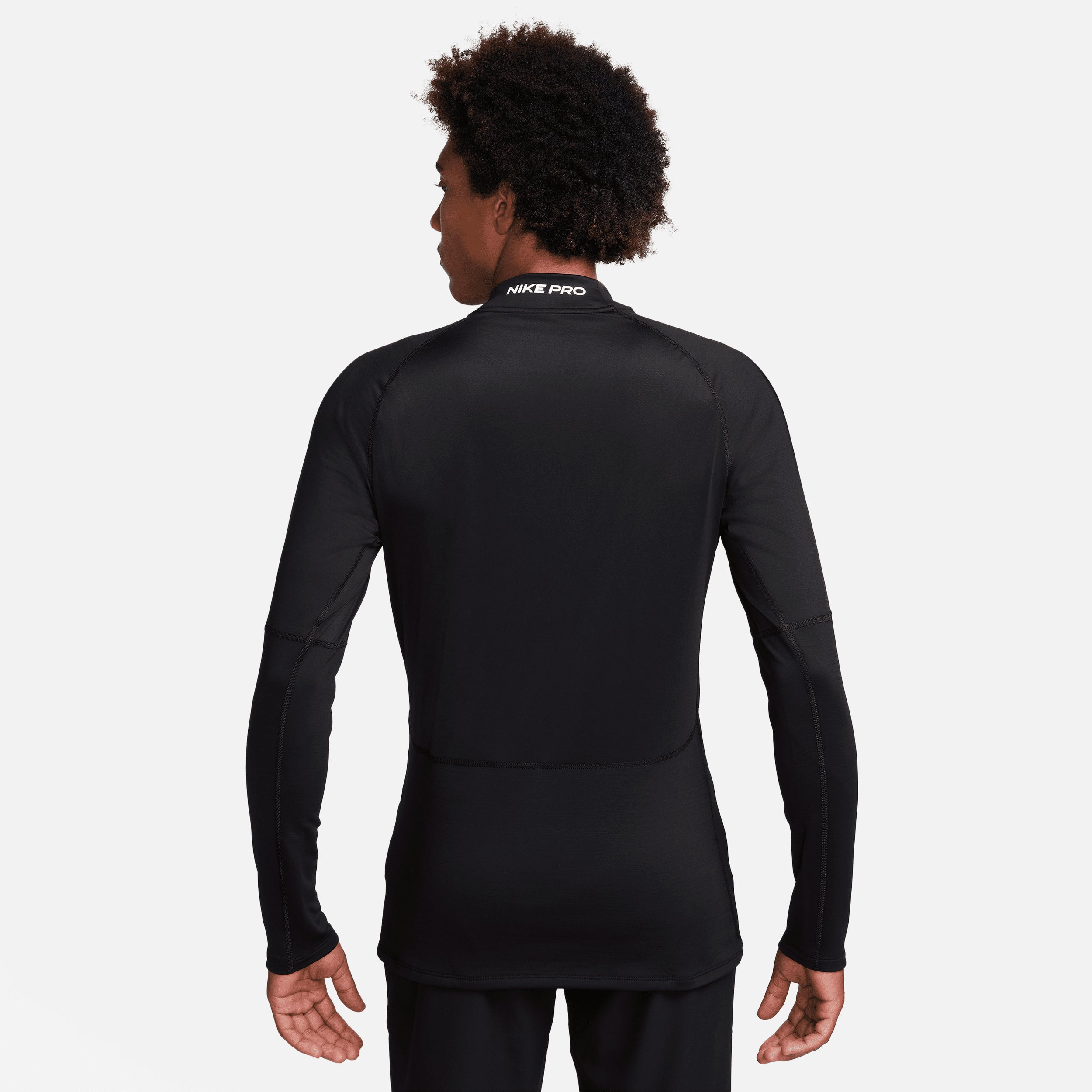 Nike Mens Pro Dri Fit Warm Long Sleeve Compression Shirt Black Medium