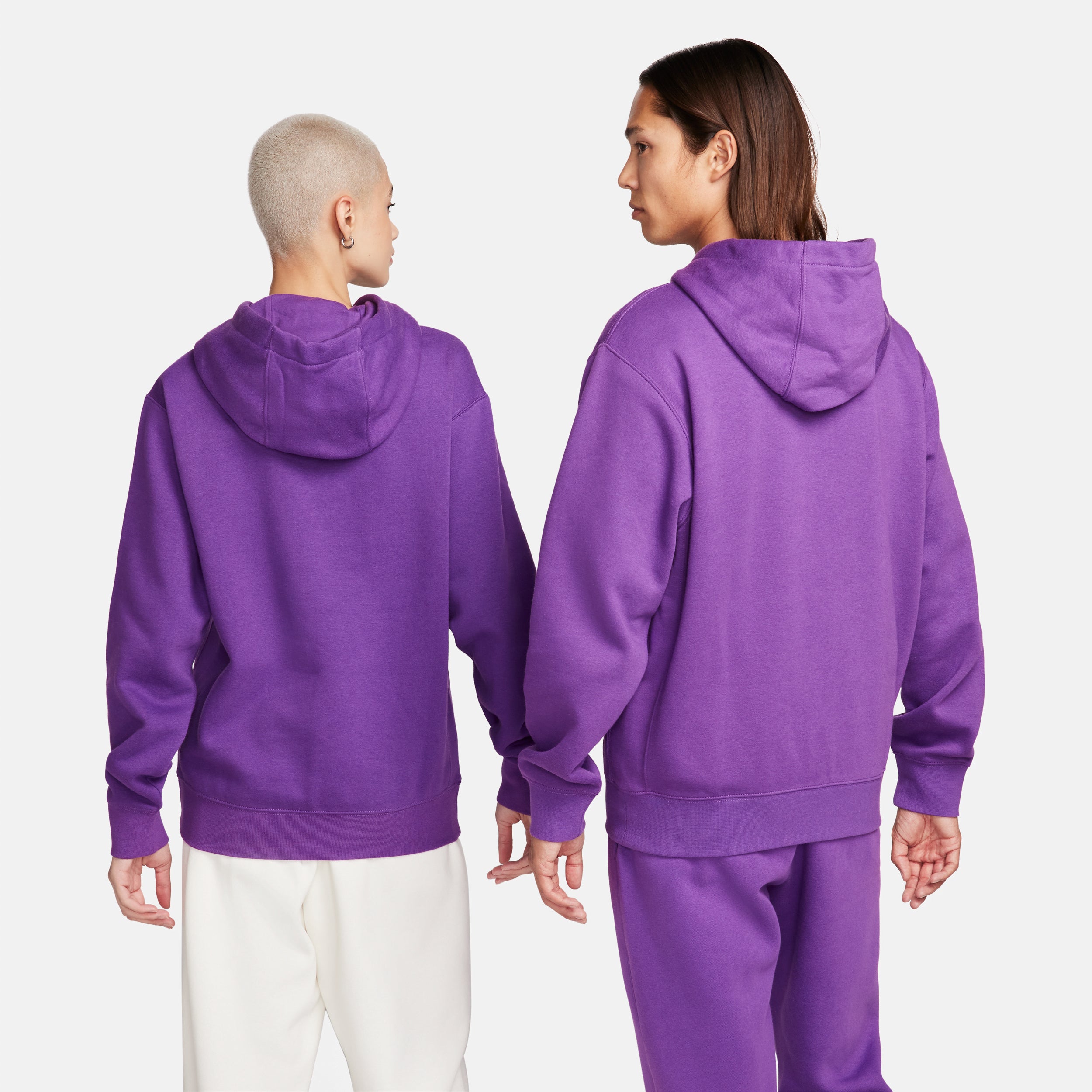 Nike Sportswear Men's Club Fleece Pullover Hoodie Sweatshirt Small Purple