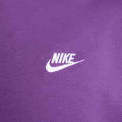 Nike Mens Club Fleece Crewneck Sweatshirt Purple Cosmos White Small